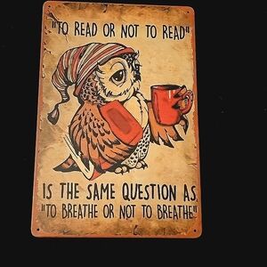 Owl Decorative Aluminum Sign